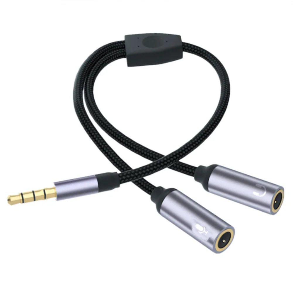 2 in 1 Headphone Splitter & Adapter,3.5mm Headphone Mic Splitter Adapter,Male to Dual Female Y,Microphone Audio Stereo Jack thumbnail 5