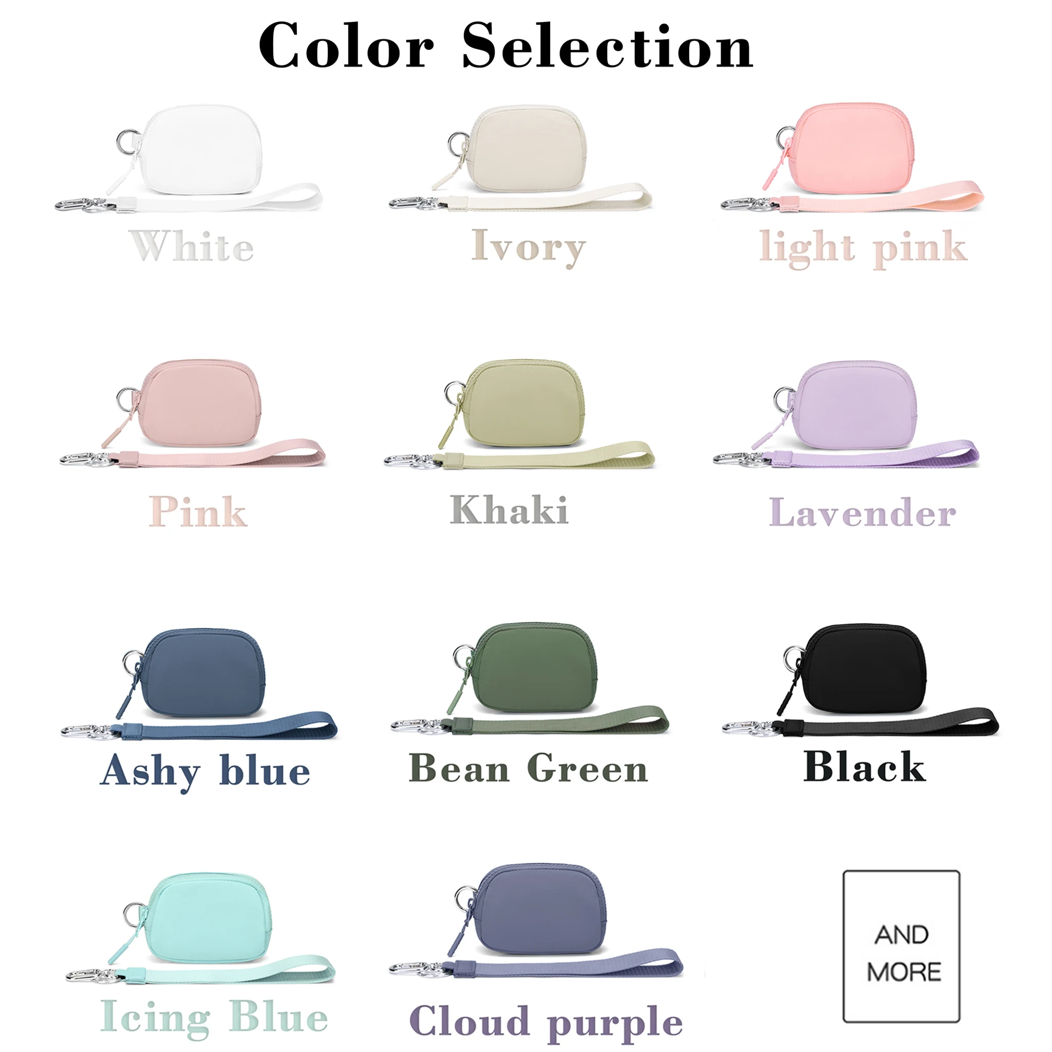 Everywhere Wrist Bag for women Portable Light Weight Purse Mini Lipstick Storage Bag with Detachable  Strap for Enjoy Sports and thumbnail 6