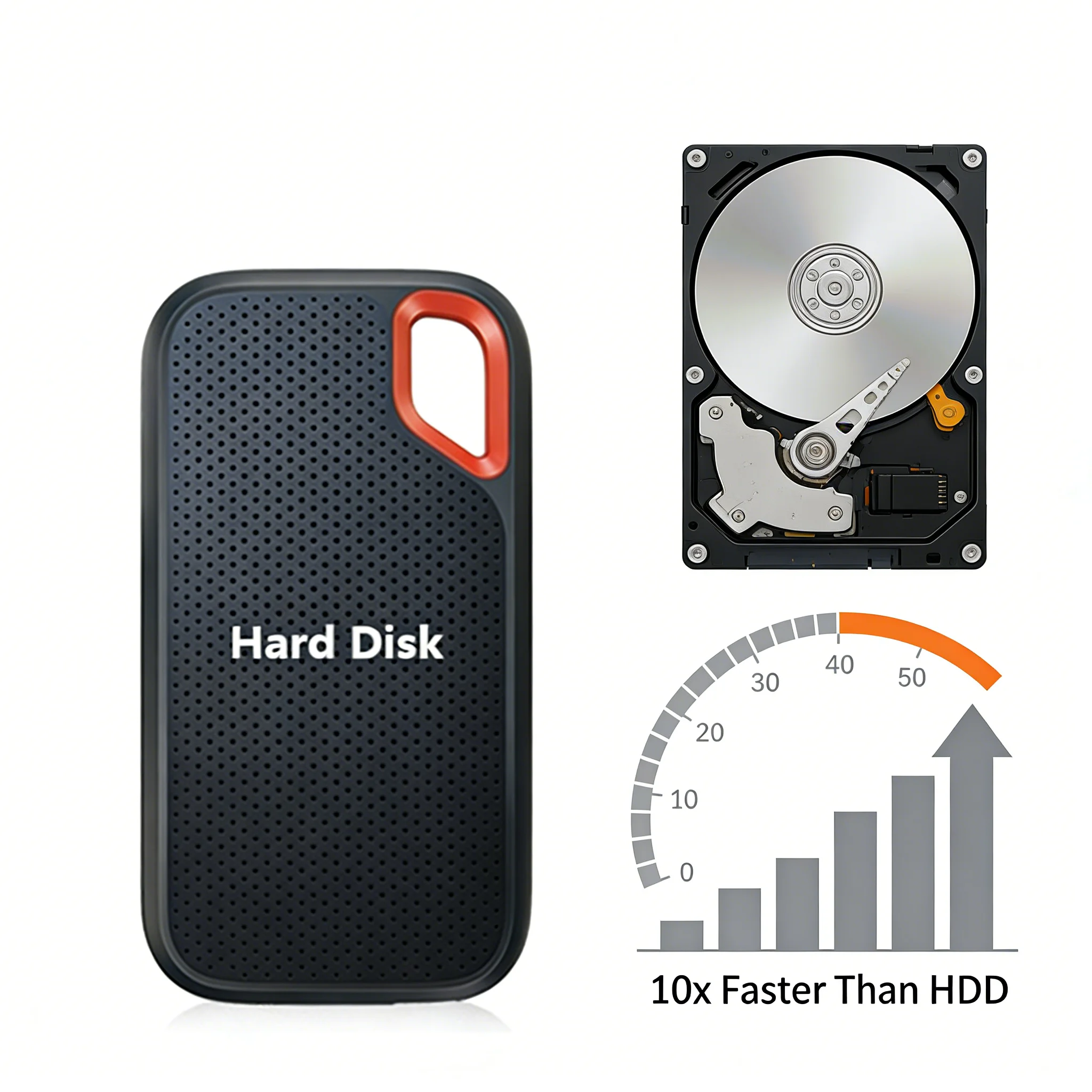 External SSD 4TB Portable Solid State Drive USB C Rugged Design Shock Resistant Storage for Field Work thumbnail 2