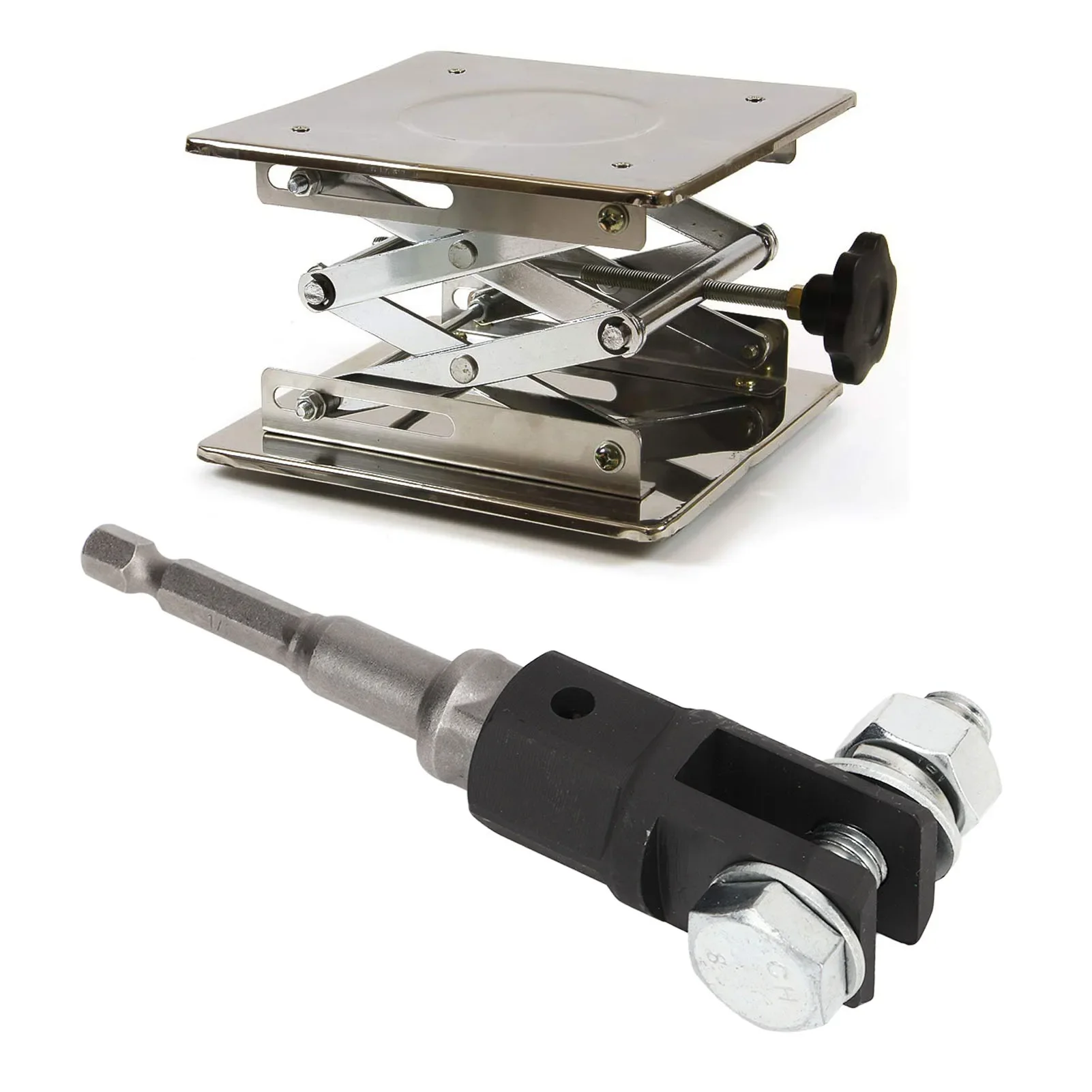 1/2 Inch Scissor Jacks Adaptor Drive Impact Wrench Adapter Tool Jack Shear Chrome Vanadium Steel Adapter Steel Ball Joint Rod thumbnail 6