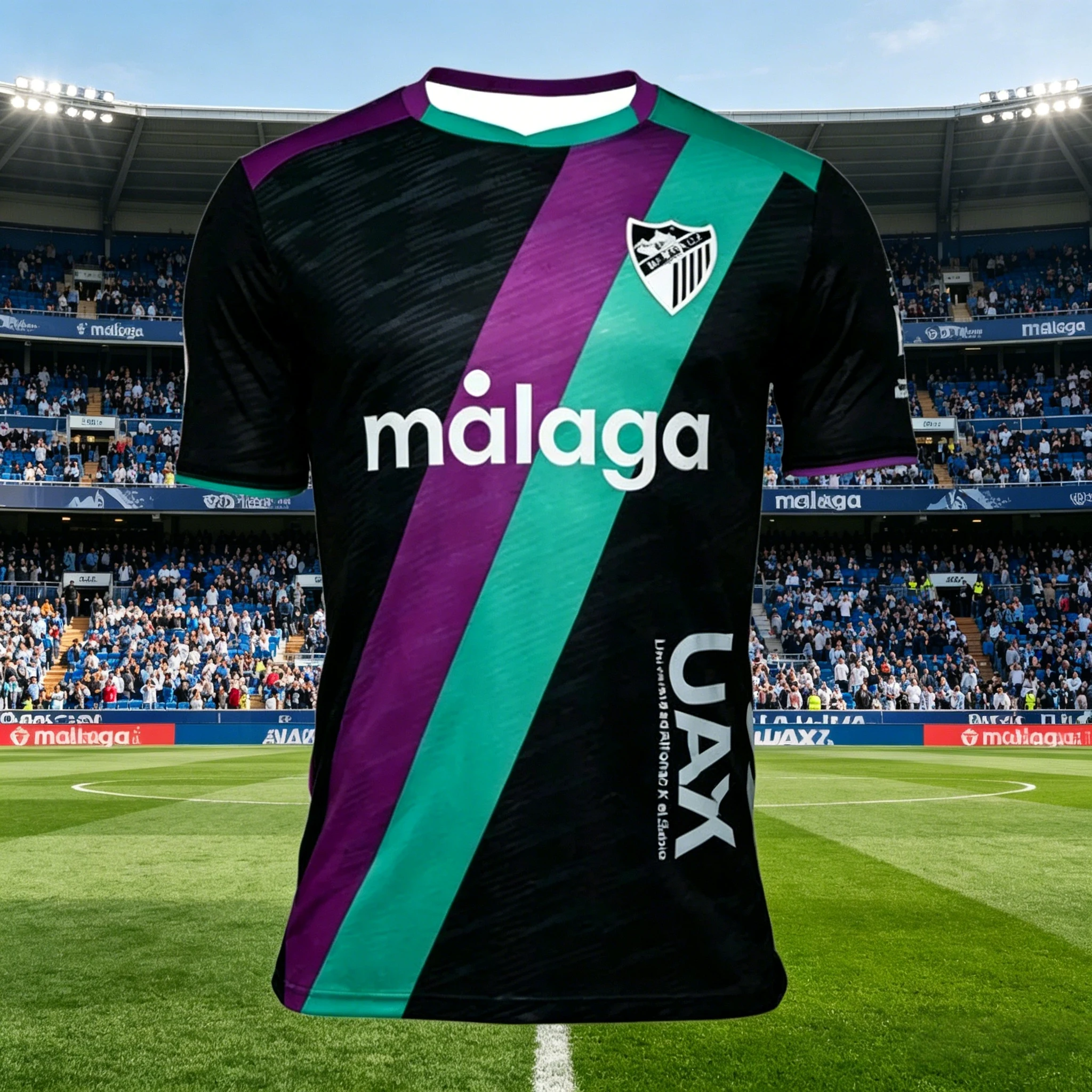 Hot Selling Malaga Football Away 2026 Men's/women's Sport Fans Casual Street Wear Breathable T-shirt Beach Wear Training Clothes