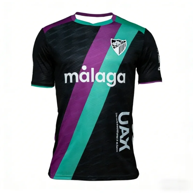 Hot Selling Malaga Football Away 2026 Men's/women's Sport Fans Casual Street Wear Breathable T-shirt Beach Wear Training Clothes thumbnail 2