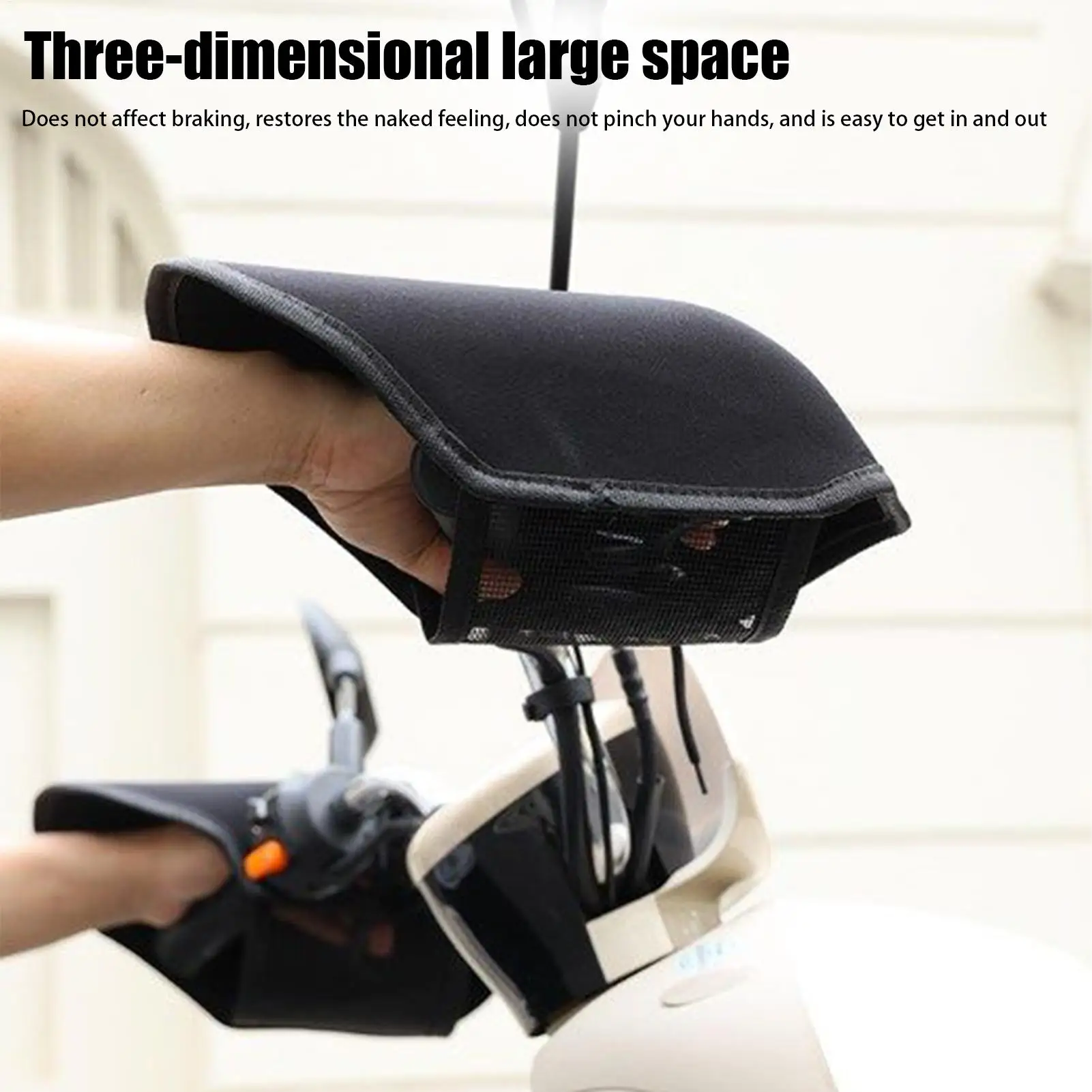 Motorcycle Handlebar Muffs Electric Vehicle Sun Protection Gloves Windproof breathability Hand Cover Waterproof Grip Accessories thumbnail 3