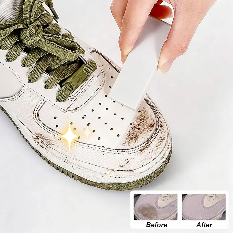 Suede & Sneaker Shoes Cleaning Eraser Matte Leather Shoes Care Whitening Velvet Leather Revitalizer & Stain Remover Tool
