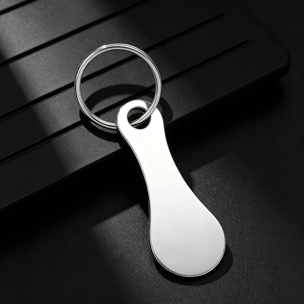 Stainless Steel Cart Shopping Token Trolley Key Keychain Waterproof Portable Keyring for Bag thumbnail 3