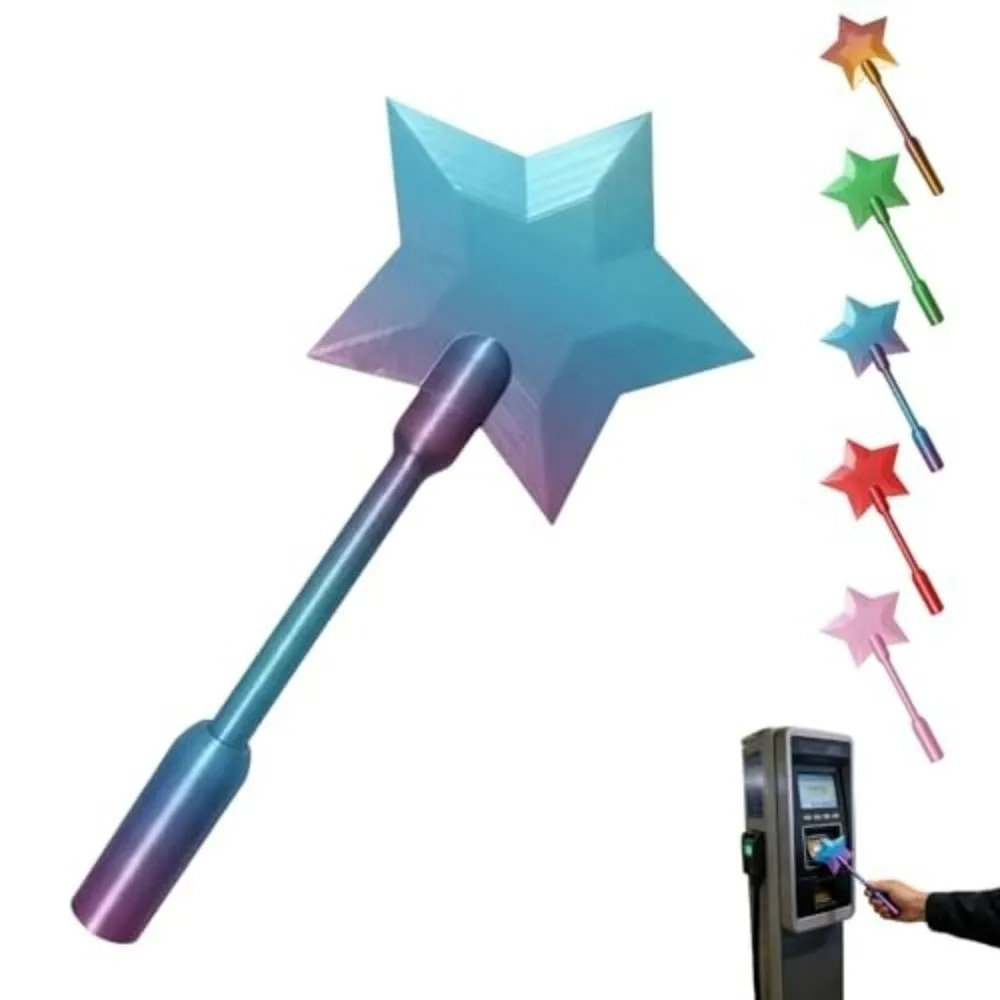 3D Printed Star Wand Tap To Pay Portable Credit Card Holder Contactless Payment Card Holder Star Magic Wand thumbnail 4