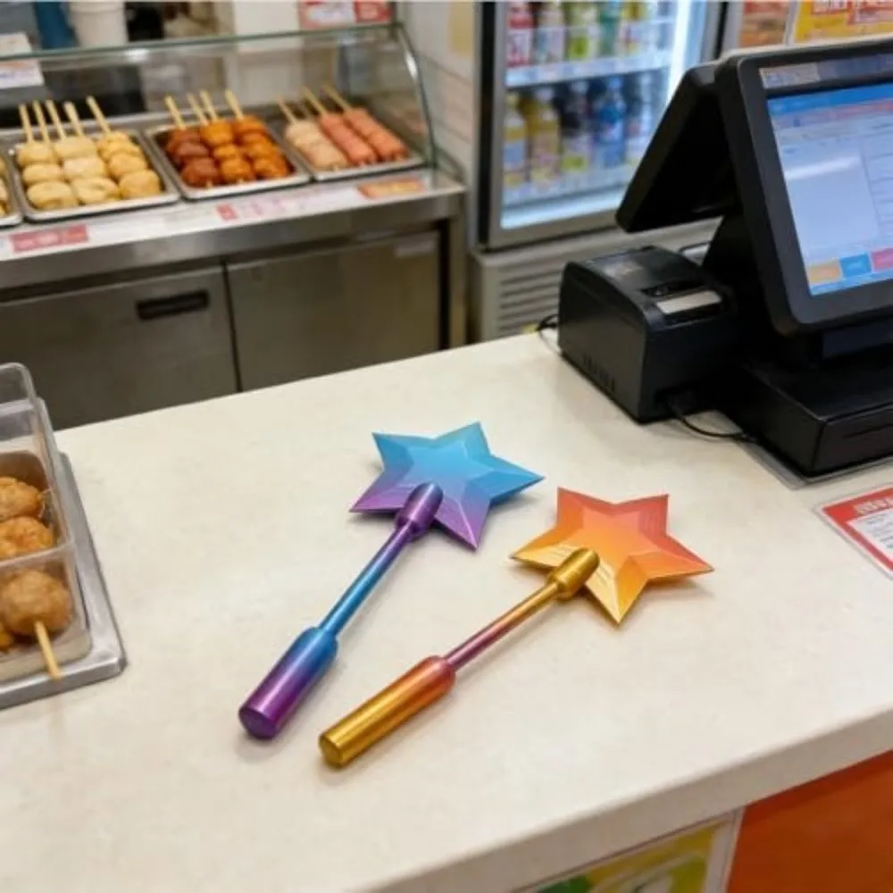 3D Printed Star Wand Tap To Pay Portable Credit Card Holder Contactless Payment Card Holder Star Magic Wand thumbnail 3