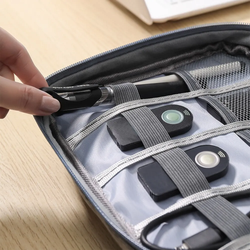 Multifunctional Digital Bag Handbag Electronic Digital Accessories Storage Bag For Data Cable Headphones Hard Drive Power Supply thumbnail 2