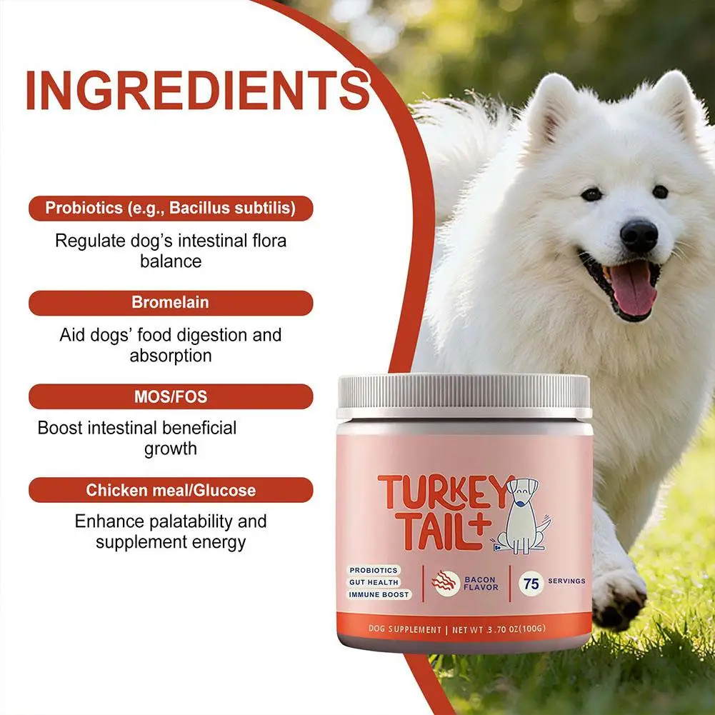 NEW Dog Supplements Skin Dryness Itching Relief Puppy Health Care Supplies Skin and Coat Dog Supplements for Small Medium Lar thumbnail 4