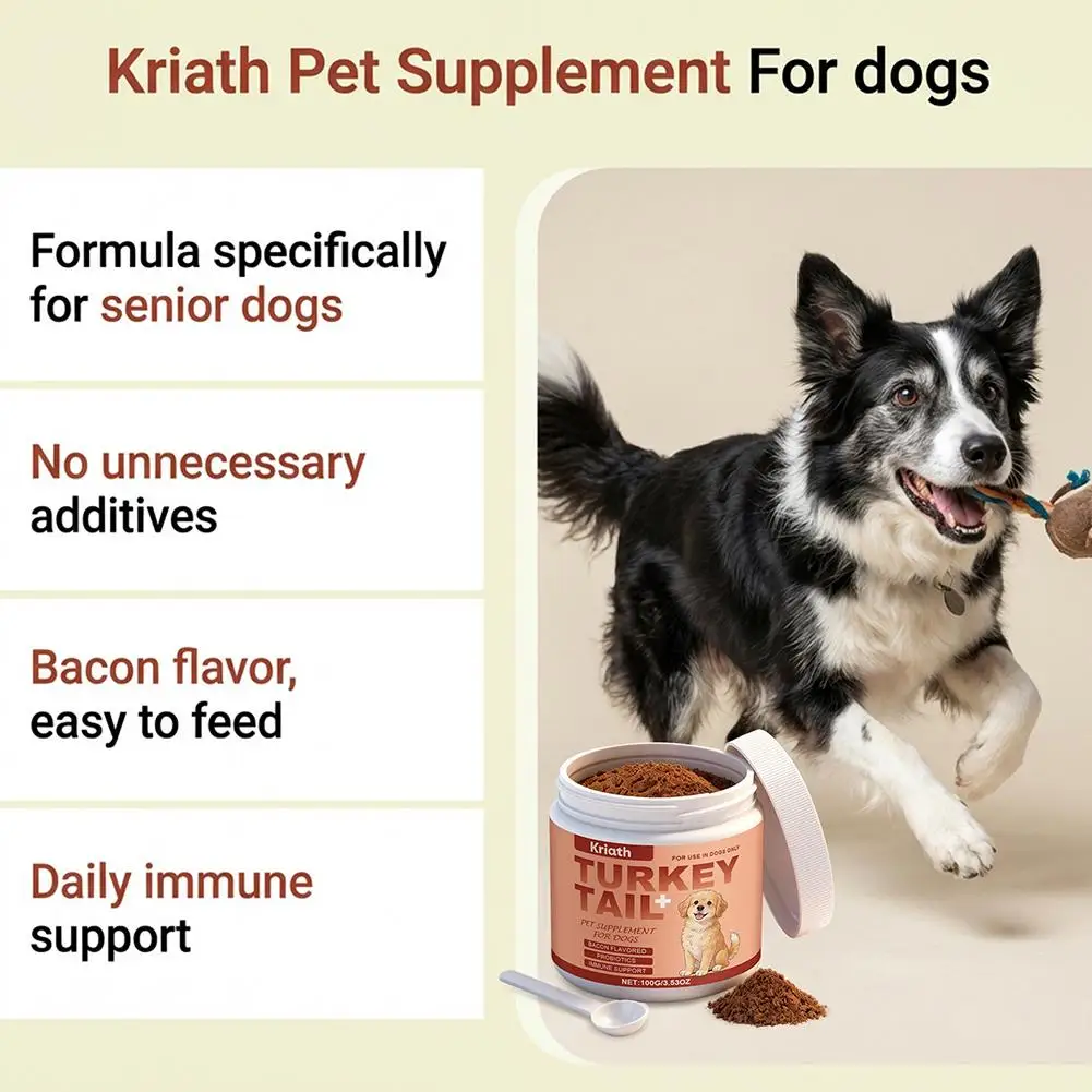 NEW Dog Supplements Skin Dryness Itching Relief Puppy Health Care Supplies Skin and Coat Dog Supplements for Small Medium Lar thumbnail 6