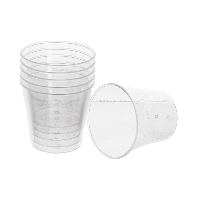 New 50Pcs 30ML Disposable Mini Clear Plastic Cup Outdoor Picnic Birthday Kitchen Party Shot Glasses Jelly Cups Tableware Tasting