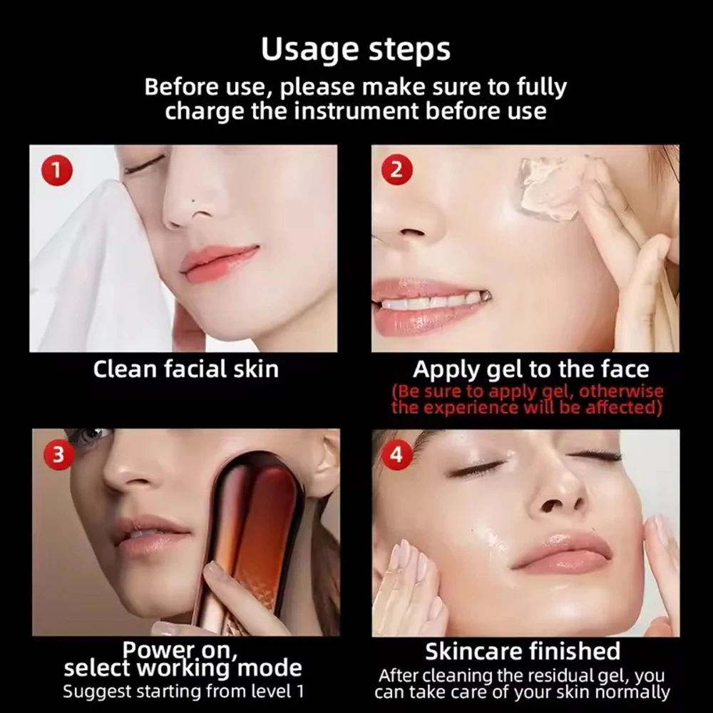 Skin Tightening Face Machine, Facial Massager Light Therapy for Face Microcurrent Facial Device Home Use Anti-Aging Device thumbnail 4