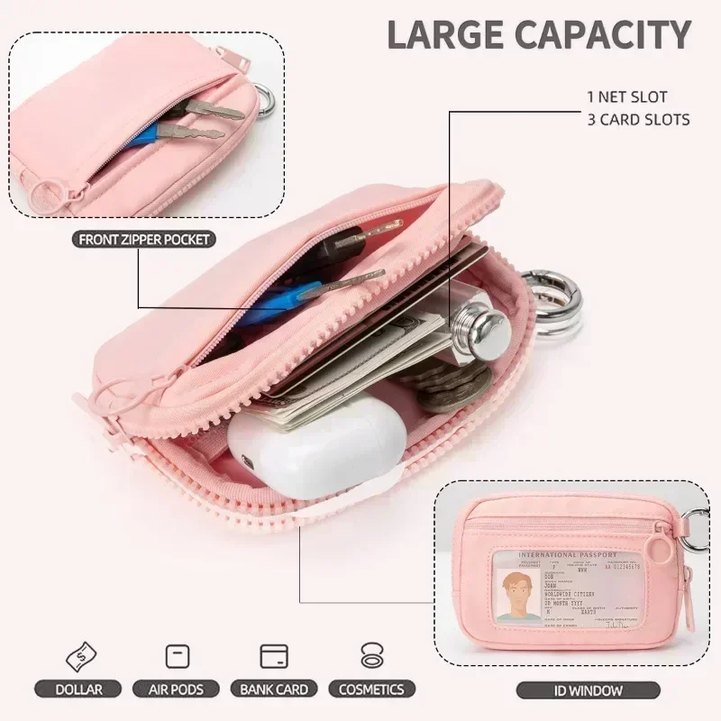 Waist Bag Polyester Waterproof Chest Bag Card Bag Wrist Bag Portable Bank Card Change Storage Bag Essential for Sports Travel thumbnail 5