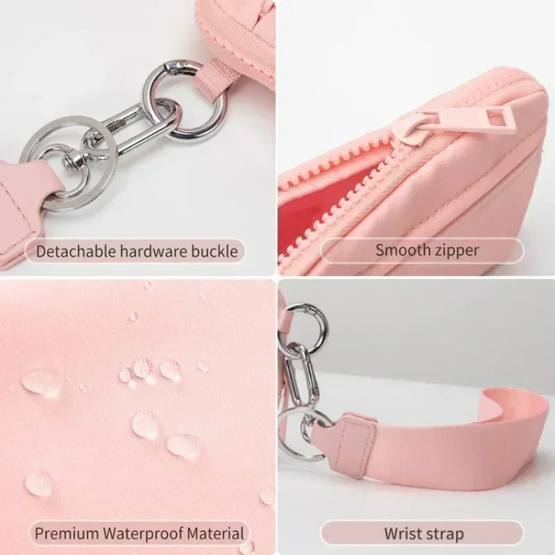 Waist Bag Polyester Waterproof Chest Bag Card Bag Wrist Bag Portable Bank Card Change Storage Bag Essential for Sports Travel thumbnail 4