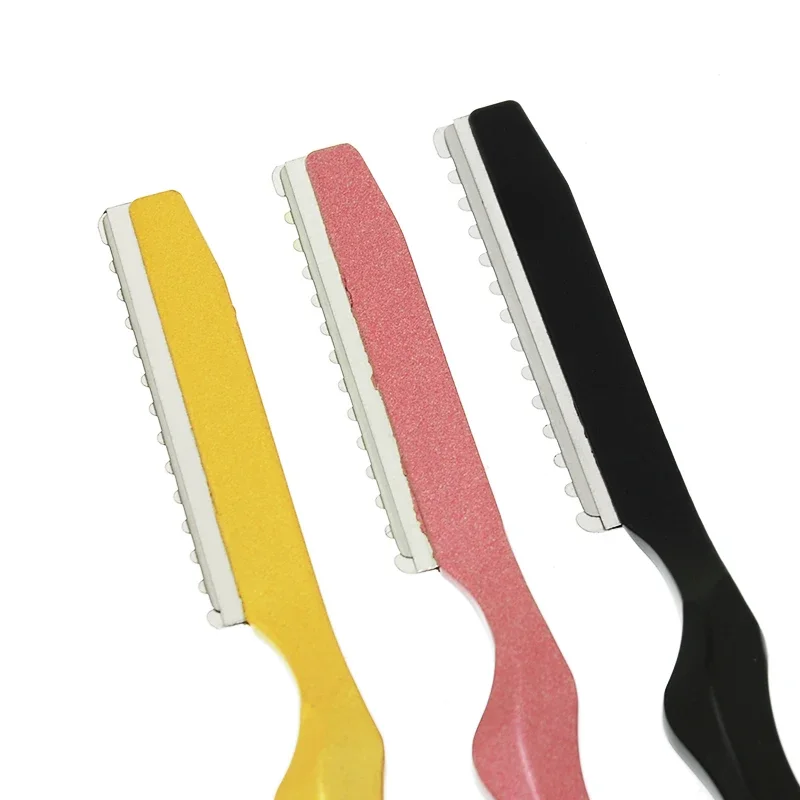 Meisha 1pcs Sharp Hair Thinning Razors 10pcs Blades Steel 440C Hair Removal Cut Knife Hairdressing Tools Home DIY Razors C0001A thumbnail 4