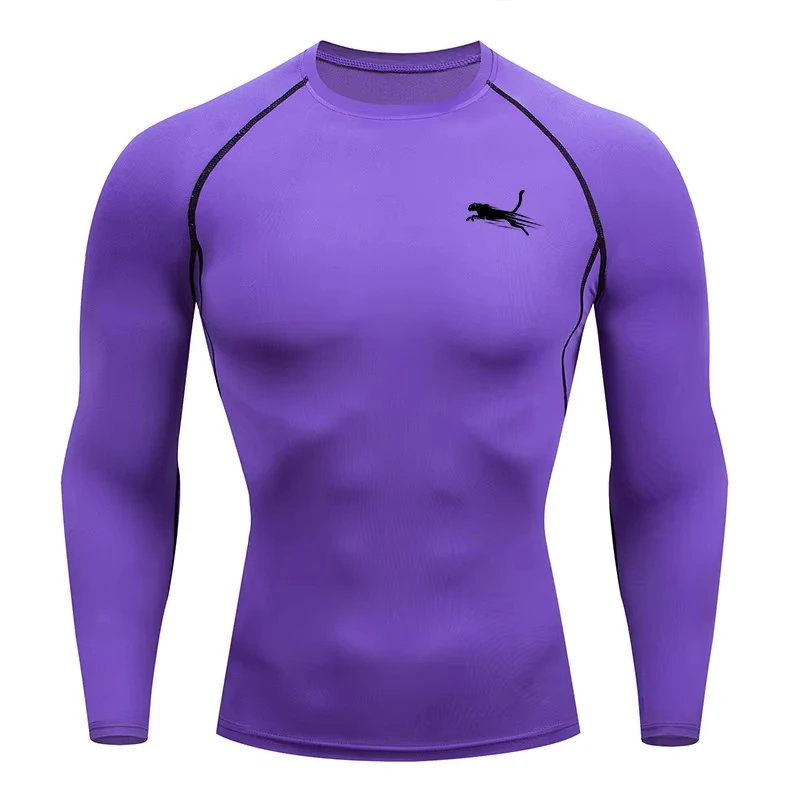 Men's Long Sleeves Fitness T-shirt Dry Fit Gym T-shirt Sportswear Outdoor Sports Running Tees Tops For Men RL0623 thumbnail 4