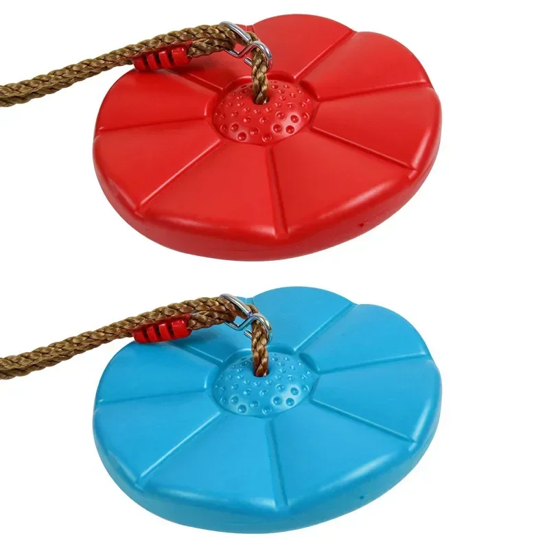 Thickened Octagonal Petal Shaped Kids Disc Swing Durable Hanging Rocking Chair for Indoor Outdoor Children Sports and Play Toys thumbnail 4