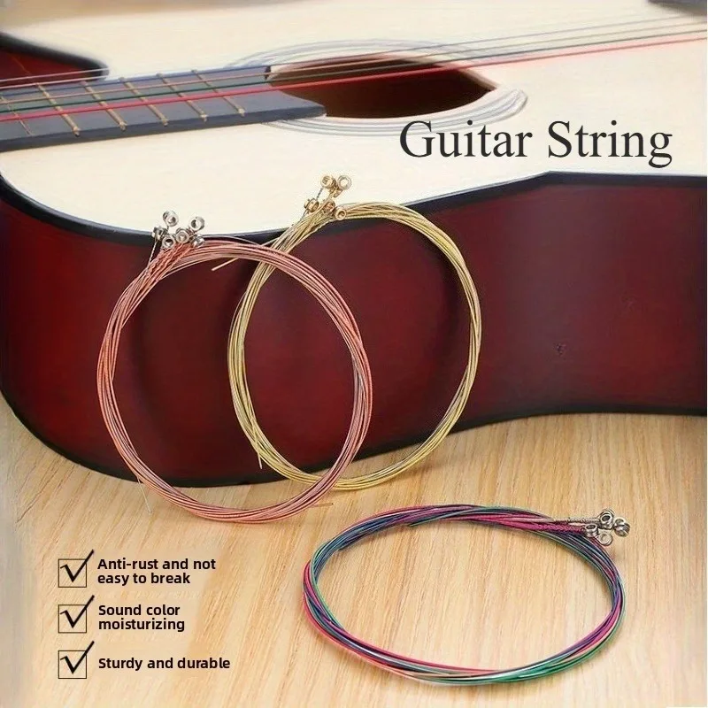 Guitar String Folk Music Acoustic Guitar Strings, Single Strings and Double Strings Are Available for Selection.