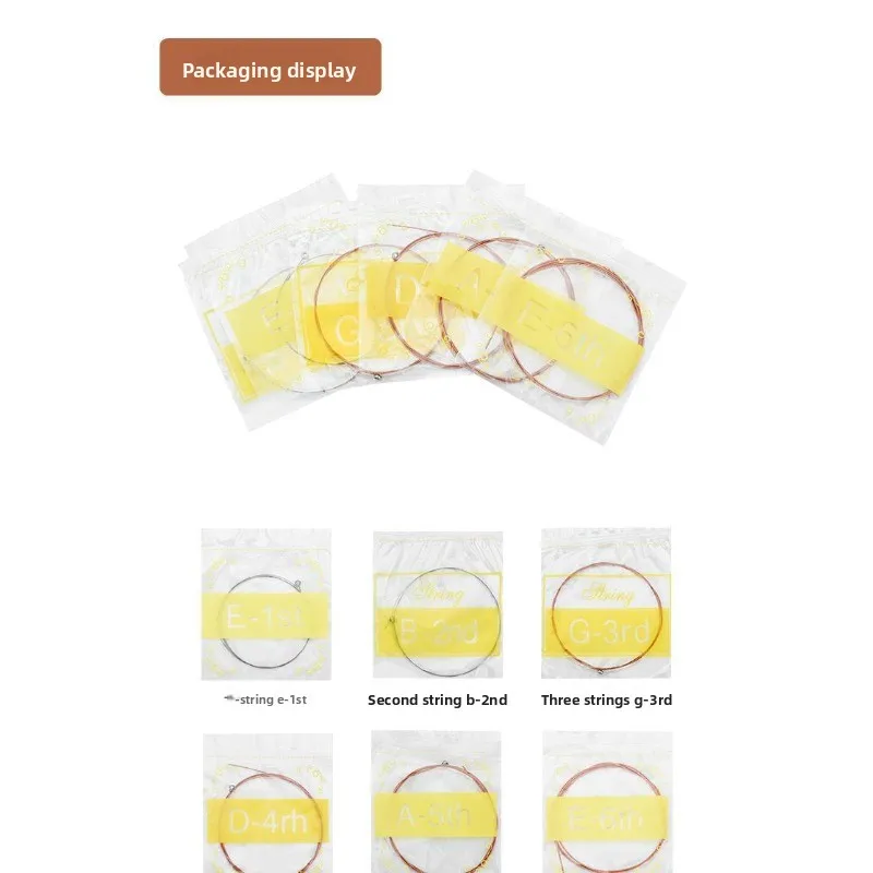 Guitar String Folk Music Acoustic Guitar Strings, Single Strings and Double Strings Are Available for Selection. thumbnail 6