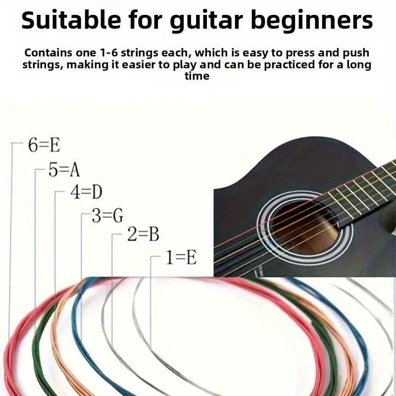 Guitar String Folk Music Acoustic Guitar Strings, Single Strings and Double Strings Are Available for Selection. thumbnail 3