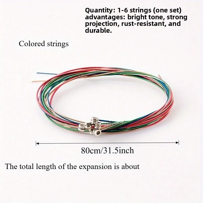 Guitar String Folk Music Acoustic Guitar Strings, Single Strings and Double Strings Are Available for Selection. thumbnail 4