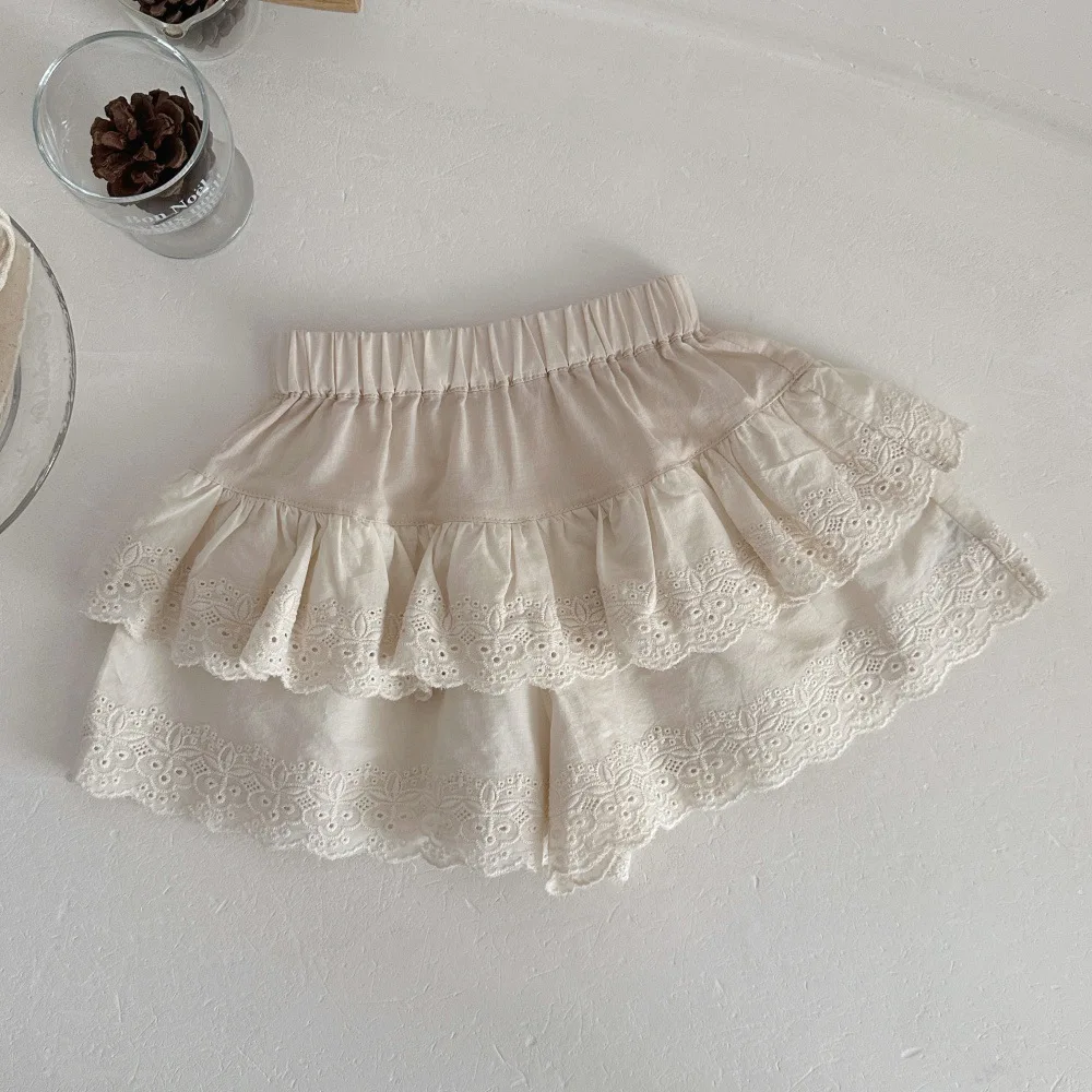6-24M Summer Cute Baby Shorts Toddler Girls Floral Patch Ruffle Style Sleeveless Top Soft Thin Infant Clothes