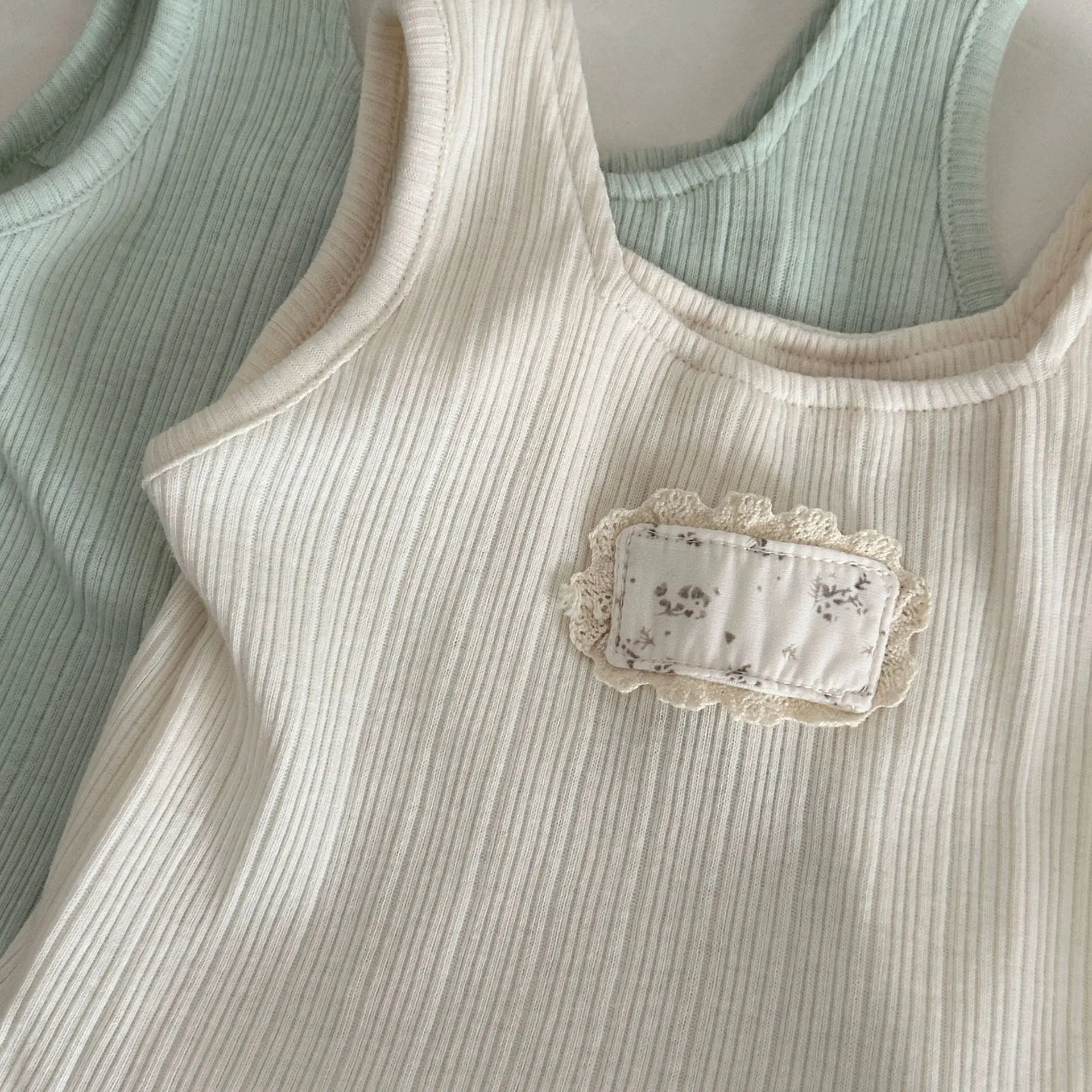 6-24M Summer Cute Baby Shorts Toddler Girls Floral Patch Ruffle Style Sleeveless Top Soft Thin Infant Clothes thumbnail 4