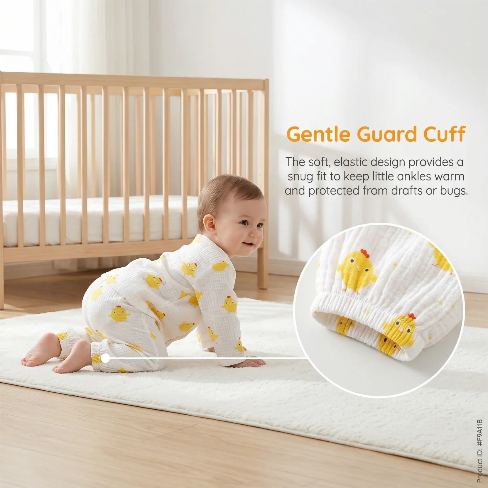 Baby Pajamas Set 0-3Y Spring Cartoon Muslin Cotton Infant Home Clothes Breathable Toddler Air Conditioned Sleepwear thumbnail 3