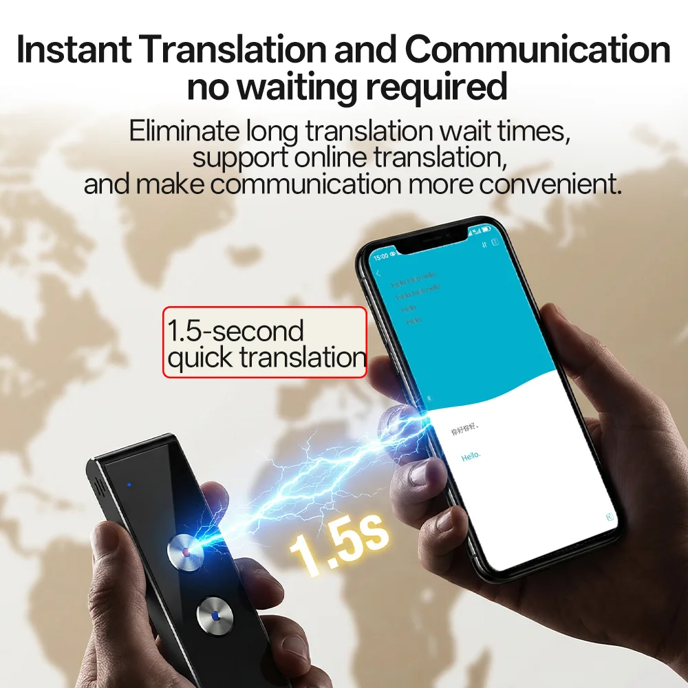 Portable Smart Voice Translator T4 T8 131 Languages Real-Time Translation Bluetooth Photo Translation Device thumbnail 4