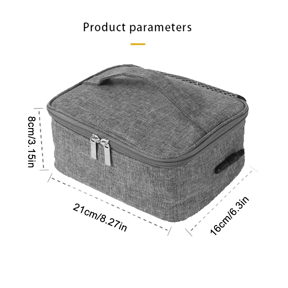 USB Rechargeable Insulated Lunch Bag Portable Electric Lunch Bag Electric Thermal Lunch Bag Reusable 3 Heat Levels for Women Men thumbnail 6