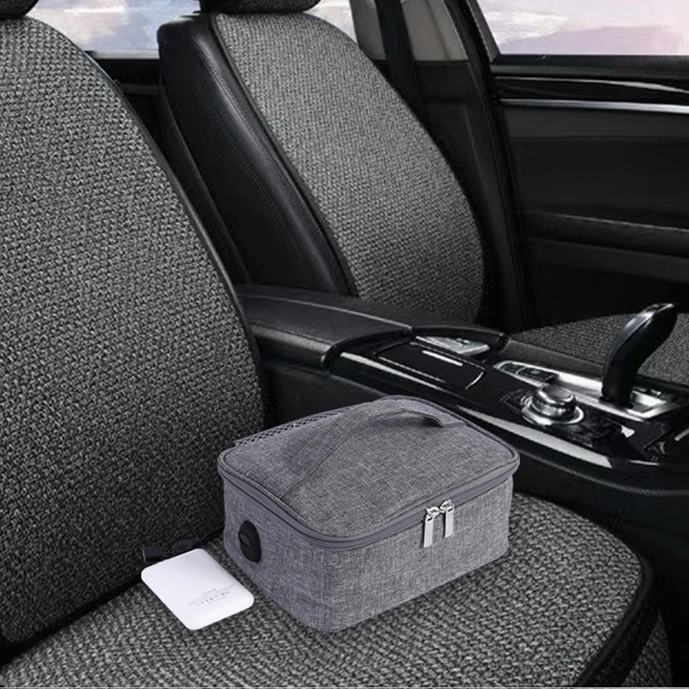 USB Rechargeable Insulated Lunch Bag Portable Electric Lunch Bag Electric Thermal Lunch Bag Reusable 3 Heat Levels for Women Men thumbnail 4