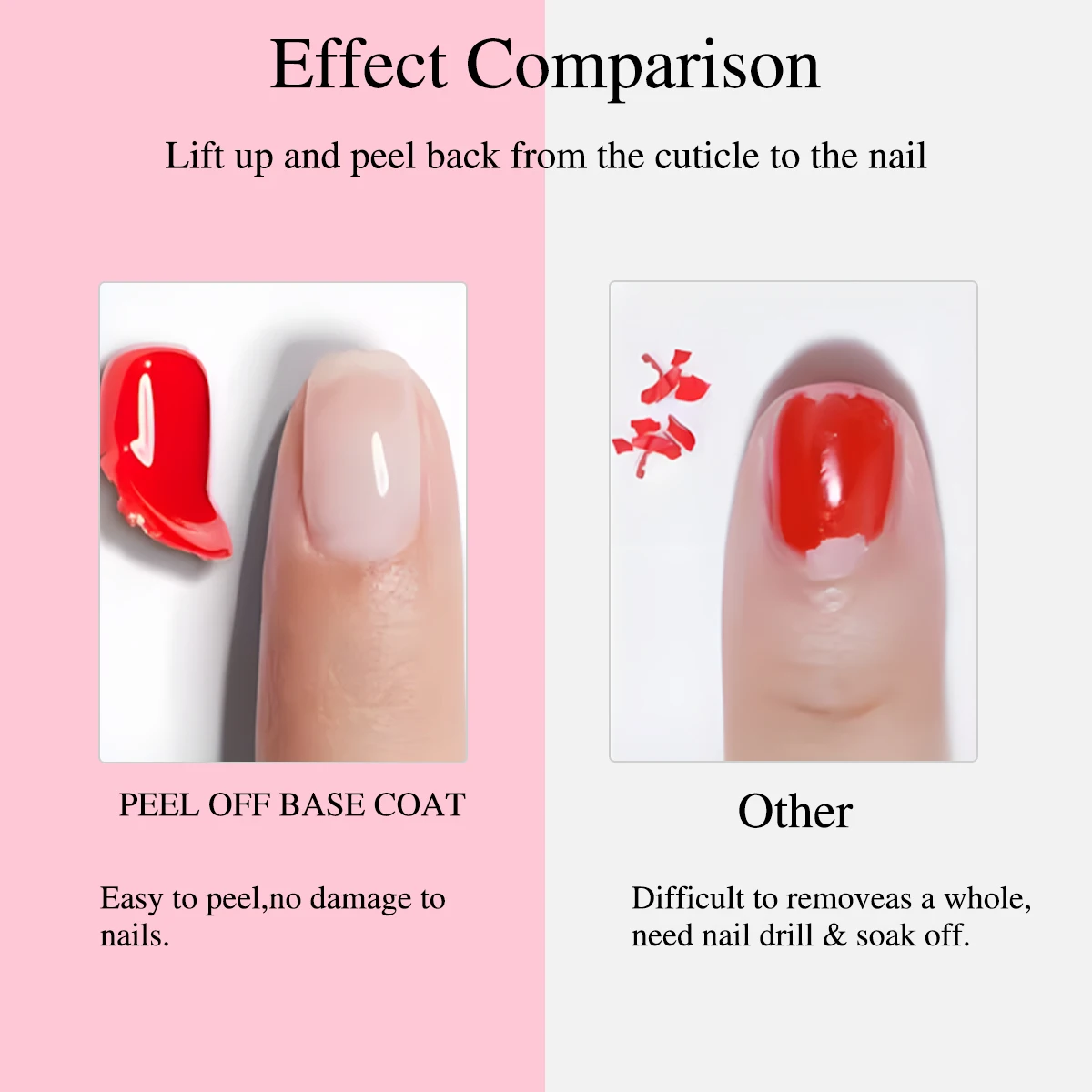 Hassleless Peel-Off Base Coat — 15ml UV Soft Gel. Easy to remove; gentle formula designed specifically for nail care and protect thumbnail 4