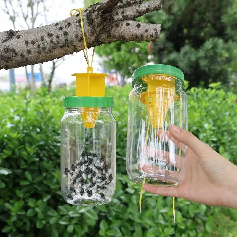 Reusable Hanging Fly Wasp Insect Traps Outdoor Garden Orchard Asian Hornet Catcher Drosophila Attractant Trap Pest Control Tools thumbnail 5
