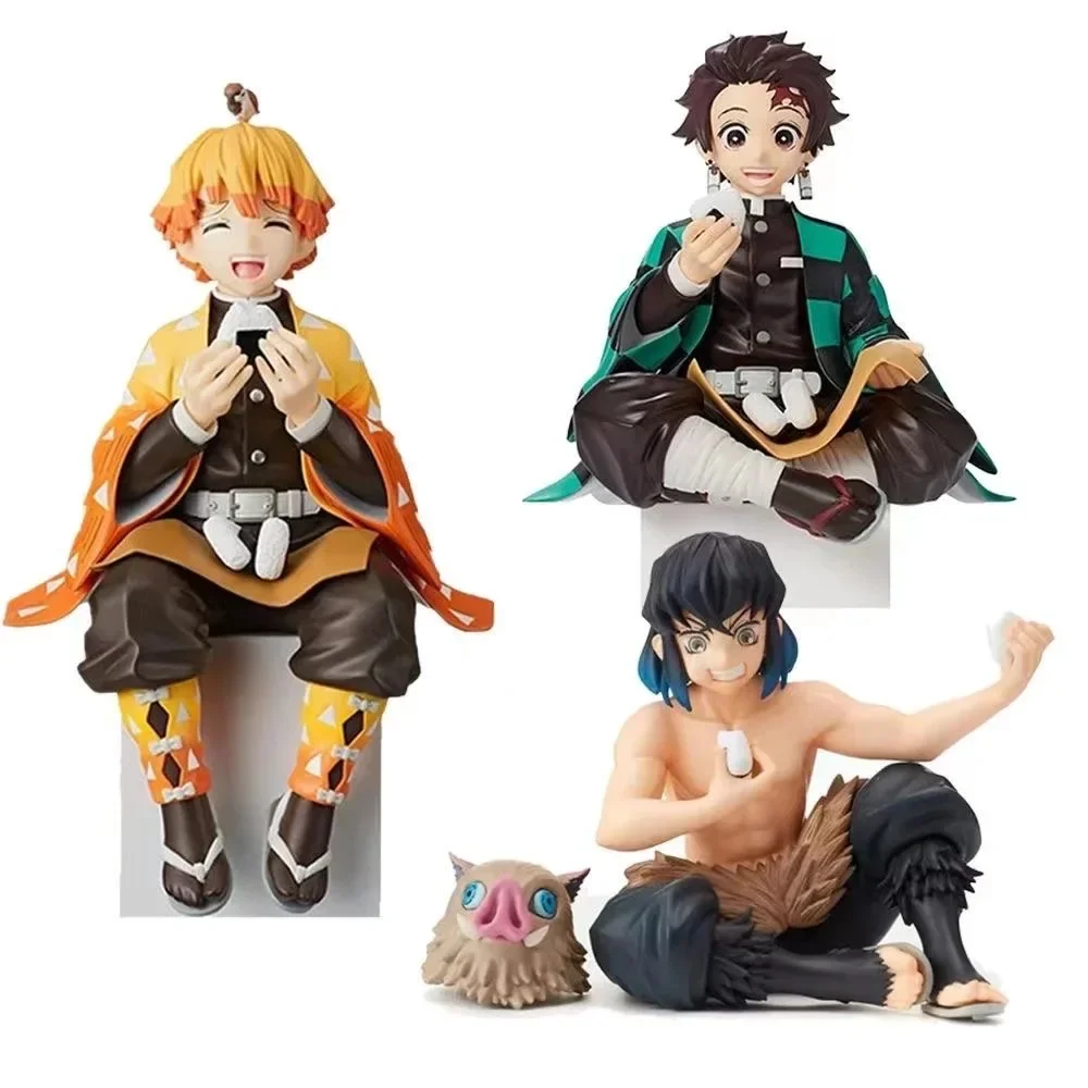 Anime Demon Slayer Action Figures Tanjirou Tomioka GiyuuZenitsu Kochou Nezuko Anime Figure Collect Kid Doll Toys for Children SS thumbnail 4