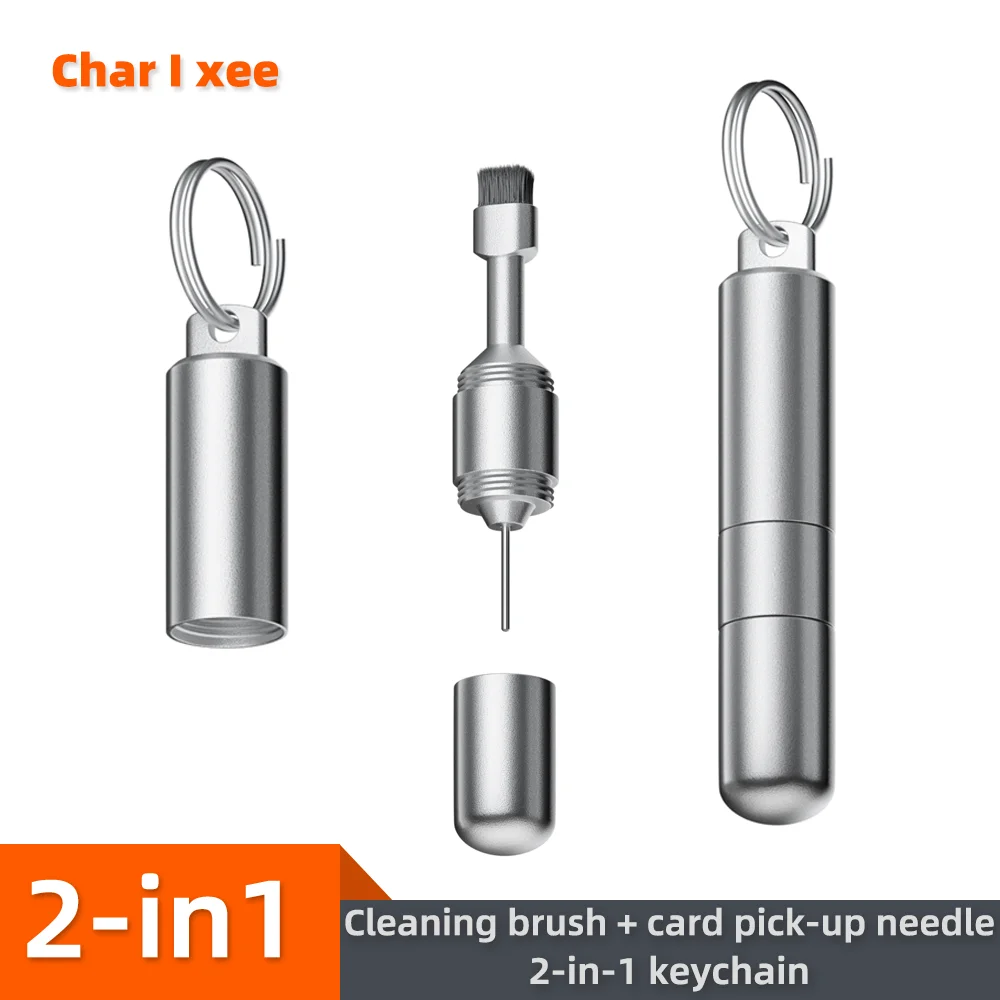 2IN1 SIM Card Tray Removal Tool Eject Pin Earbuds Cleaning Brush Reset Tools Needle Opener Cleaner Pen Kit for iPhone Airpods thumbnail 3