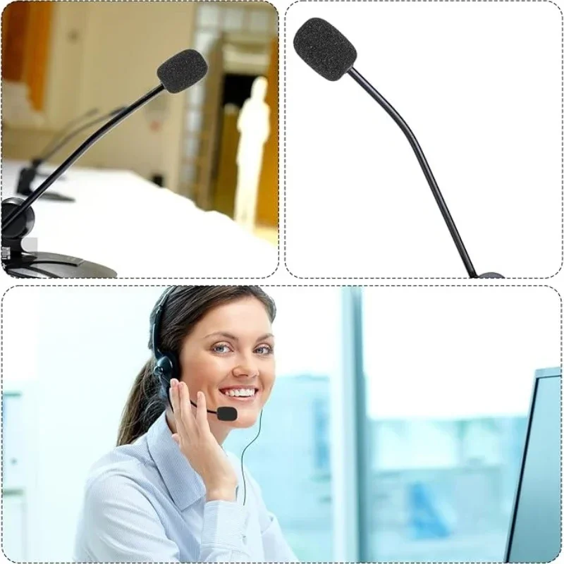 10PC Mic Sponge Covers - Universal For Lavalier/Mini Megaphone/Earphone Mics, Protective Cotton Sleeves Anti-Wind Noise。 thumbnail 2