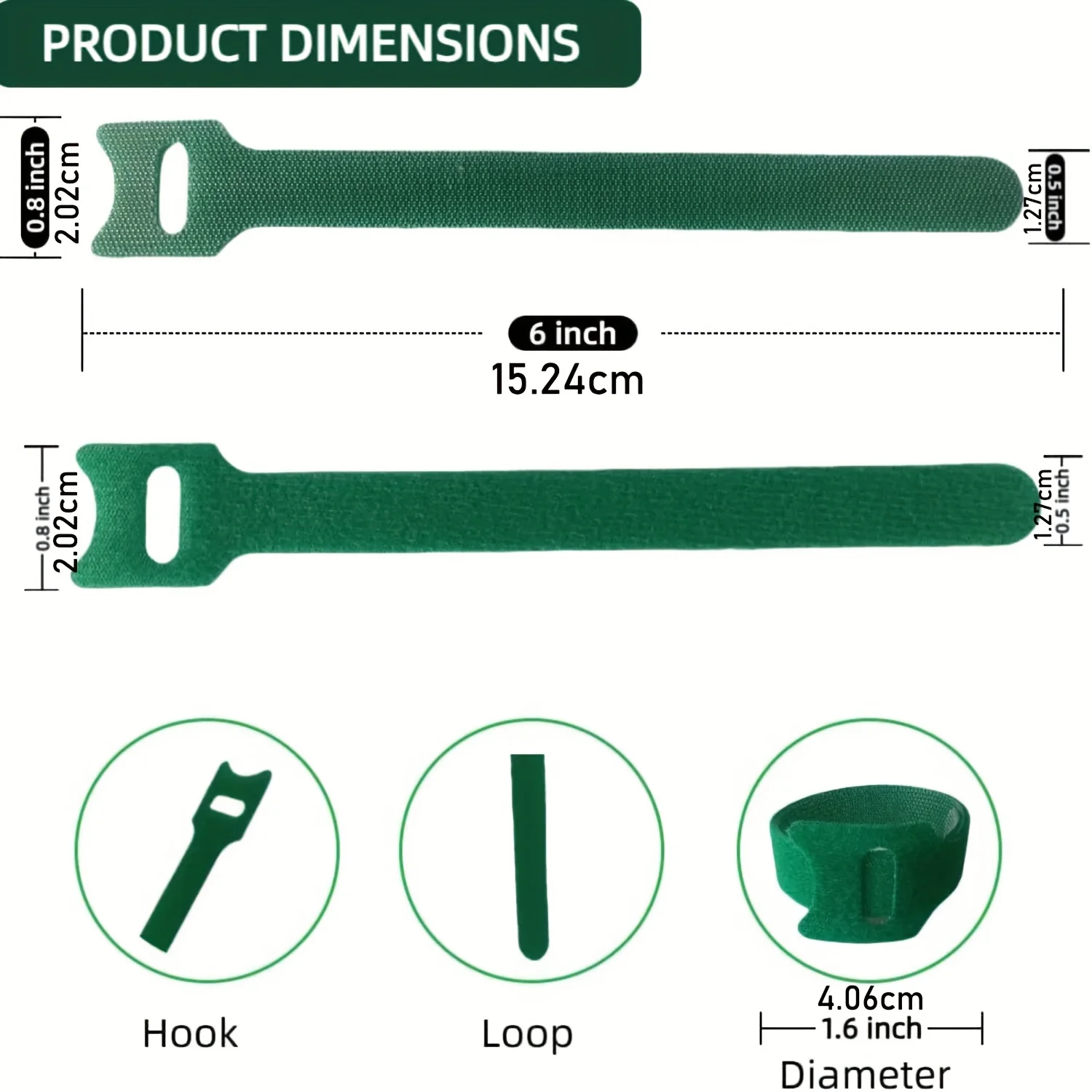 50/100pcs Nylon Plant Ties Non-Slip Tie Loop Adjustable Plant Support Reusable Fastener Tape for Home Garden Accessories thumbnail 3
