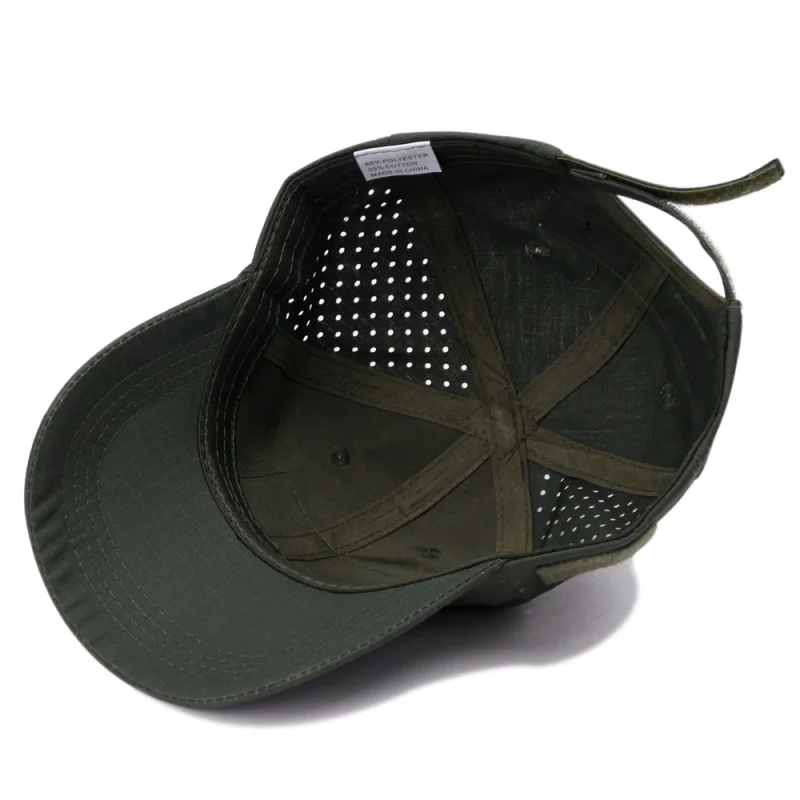 Unisex Tactical Camo Hat Breathable Mesh Baseball Cap With Glasses Holder For Outdoor Hunting Fishing thumbnail 6