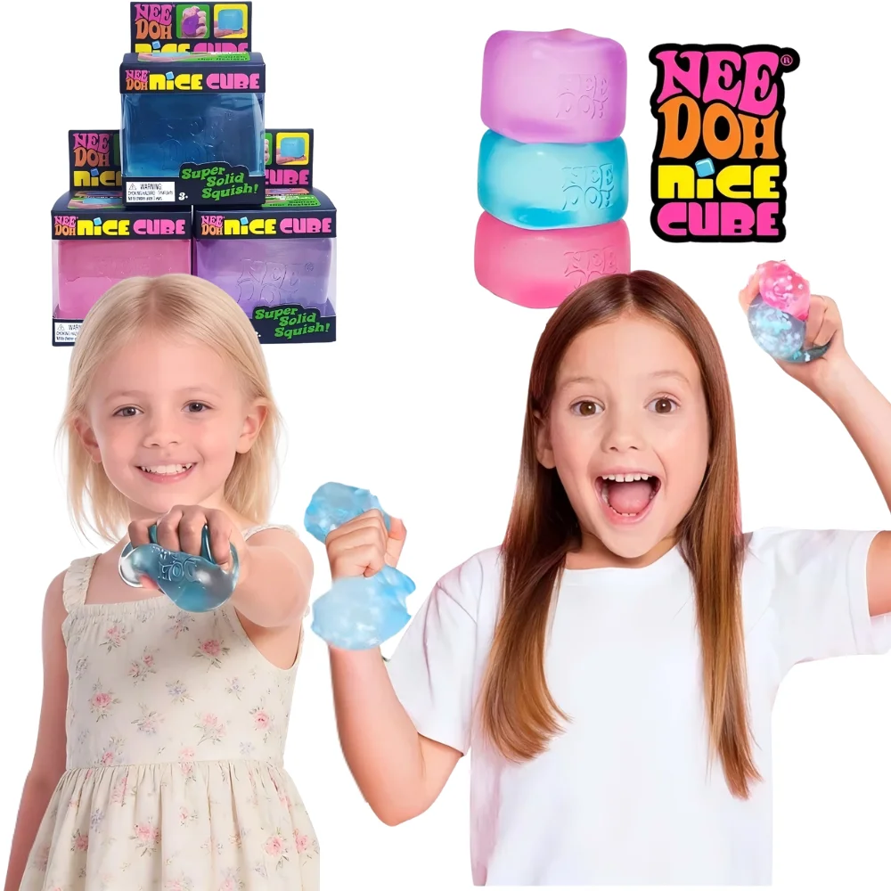 Trending Nee Doh Jellyfish & Cube Squish Toy, Soft Jelly Squeeze Stress Relief Fidget Toy, Sensory NeeDoh for Kids & Adults thumbnail 2