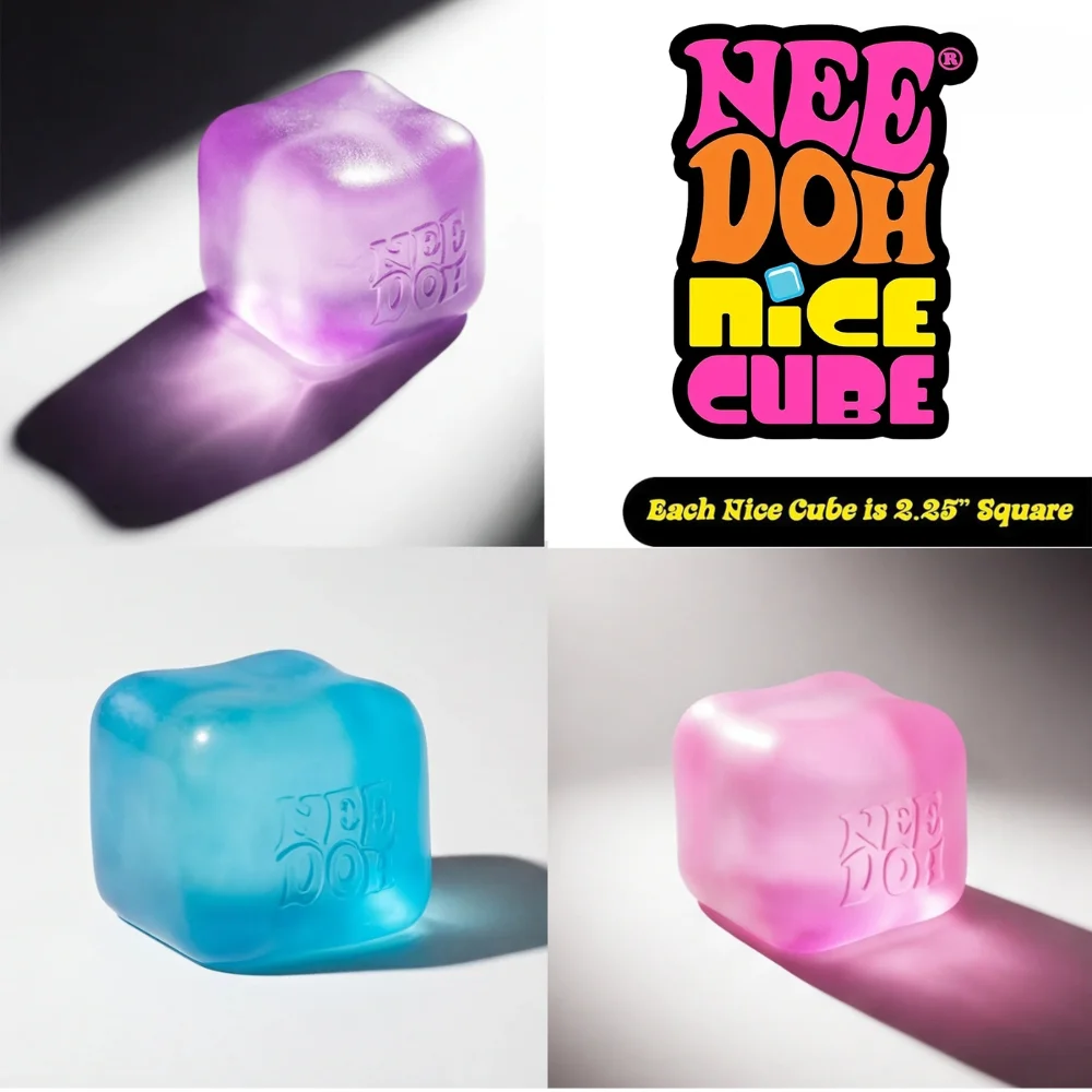 Trending Nee Doh Jellyfish & Cube Squish Toy, Soft Jelly Squeeze Stress Relief Fidget Toy, Sensory NeeDoh for Kids & Adults thumbnail 3