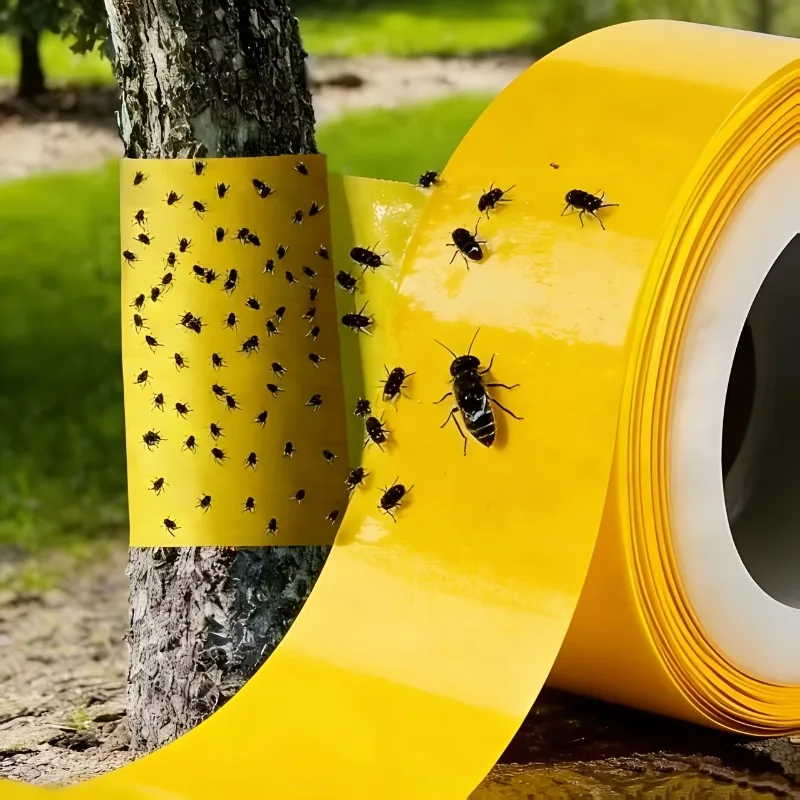 1 Roll of Self-Adhesive Tree Pest Control Tape (10cm Wide, 5m Long) Suitable for Apple Cherry Trees Used for Garden Protection thumbnail 6