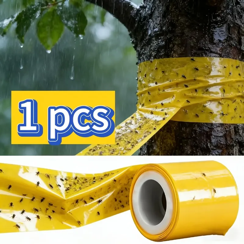 1 Roll of Self-Adhesive Tree Pest Control Tape (10cm Wide, 5m Long) Suitable for Apple Cherry Trees Used for Garden Protection thumbnail 3
