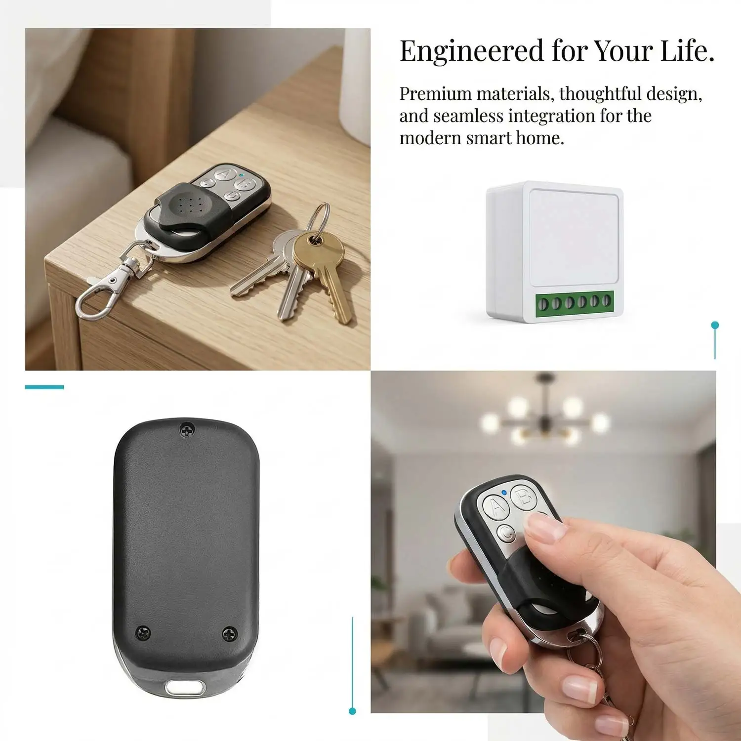 Mini WiFi Smart Switch with RF433 Remote, 16A Voice Control Alexa Google Home, Tuya APP, DIY Installation for Home Automation thumbnail 6