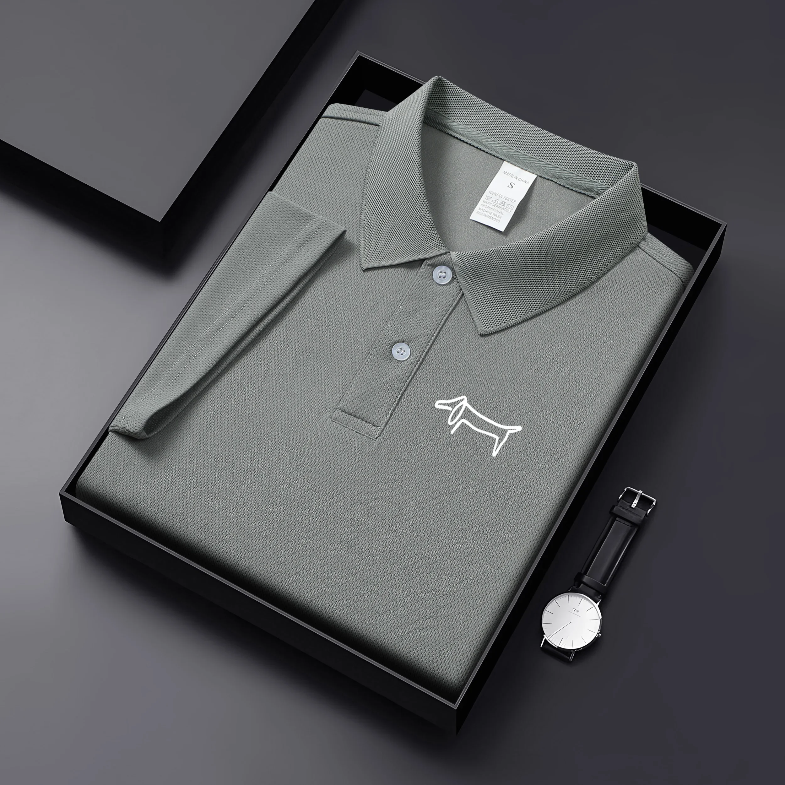 High Quality Breathable Men Polo Shirts Casual Solid Color Short Sleeve Polo Shirt For Men/Women Summer Desiger Gift Clothing thumbnail 6