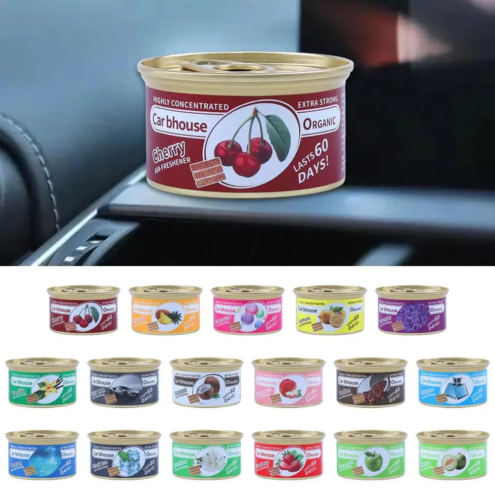 Car Flavoring Car Air Fresheners Perfume Canned Wood Blocks Coffee Flavor Long-Lasting Auto Aromatherapy Car Deodorant Supplies thumbnail 3