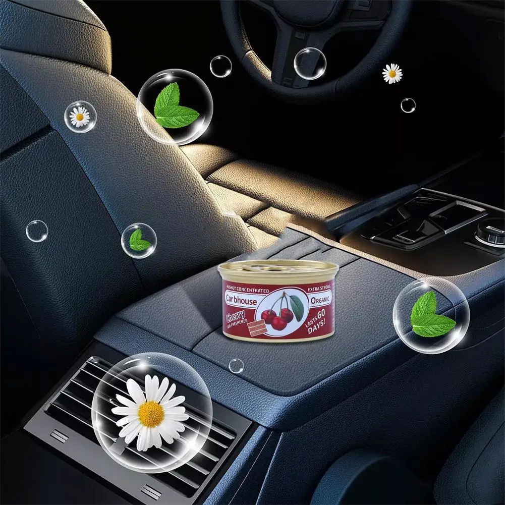 Car Flavoring Car Air Fresheners Perfume Canned Wood Blocks Coffee Flavor Long-Lasting Auto Aromatherapy Car Deodorant Supplies thumbnail 4