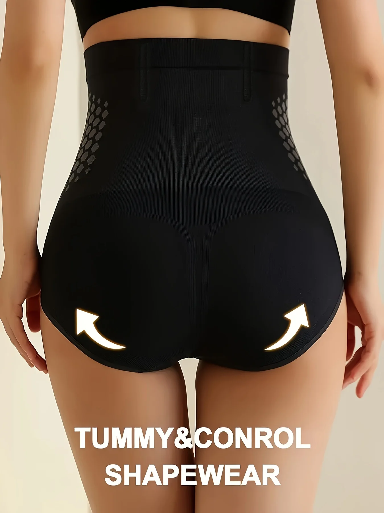 High Waist Tummy Control Shapewear Panties for Women Seamless Body Shaping Underwear Abdomen Slimming Breathable Stretch Briefs thumbnail 5