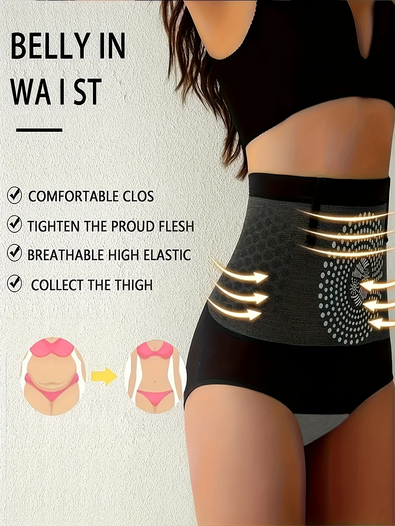 High Waist Tummy Control Shapewear Panties for Women Seamless Body Shaping Underwear Abdomen Slimming Breathable Stretch Briefs thumbnail 2