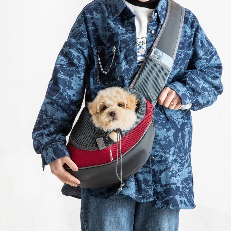 Pet Cat Dog Carrier Backpack Travel Tote Shoulder Bags Mesh Sling Carry Pack Pet Carrying Supplies Crossbody Shoulder Bag thumbnail 3
