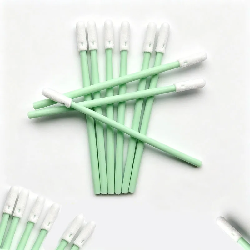 100Pcs Small Round head Tips Cloth Head Cleaning Swab Lint Dust Free Sticks for PCB Board Electronics Small Area Camera Optica thumbnail 3